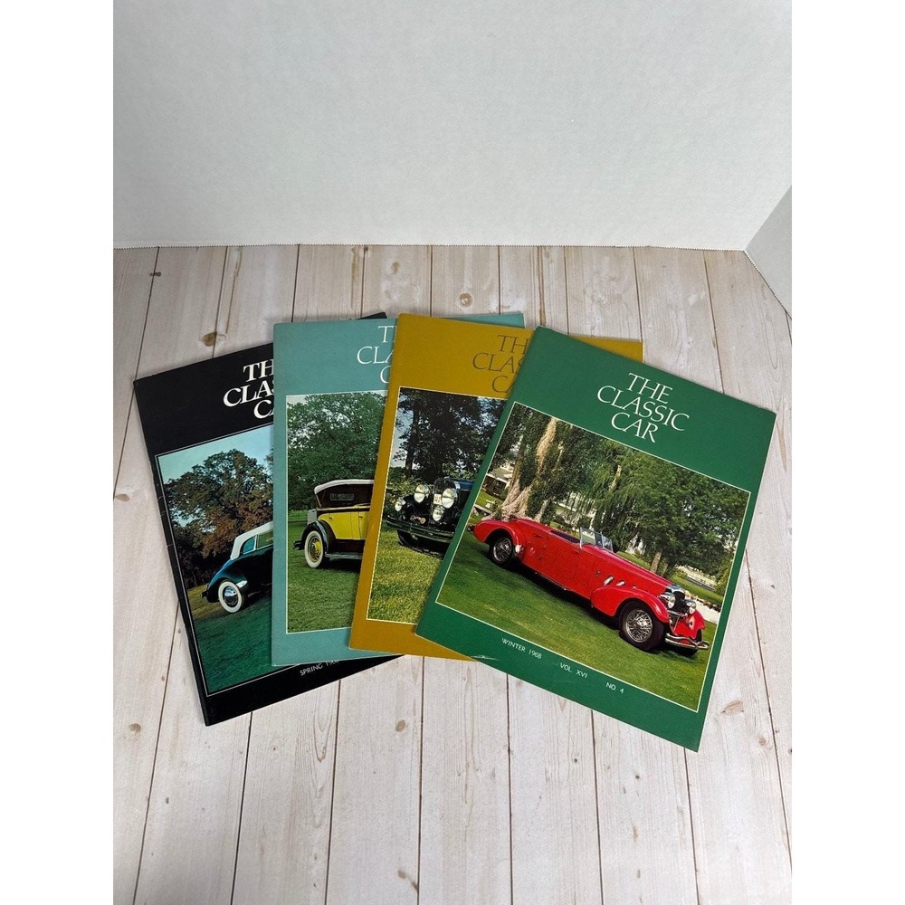The Classic Car Magazine 1968 Complete Year Set Vol XVI No 1-4 CCCA